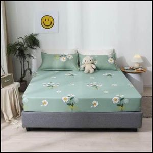 3pcs cotton Single Size fitted bedsheet